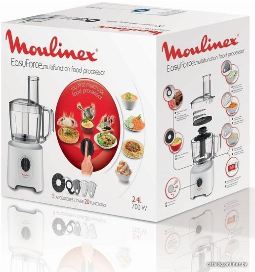 Кухонный комбайн Moulinex Easy Force FP244110 700Вт белый 7211003391