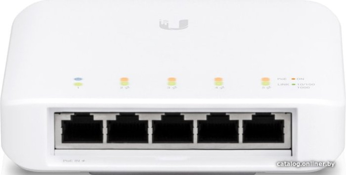 Коммутатор Ubiquiti UniFi Switch Flex USW-Flex PoE-коммутатор, 5х 1G RJ45, раздача 46 Вт