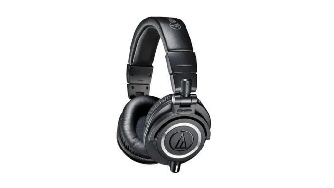 Наушники AUDIO-TECHNICA ATH-M50X, 3.5 мм, мониторные, черный [15117007]