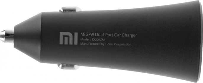 Автомобильное зарядное устройство Xiaomi Mi 37W Dual-Port Car Charger,  2xUSB-A,  37Вт, 3A, черный [gds4147gl]