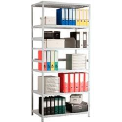 Стеллаж ПРАКТИК MS Standart 150KD/75x40/4 металл, 1500x750x400мм серый [s24099024402]