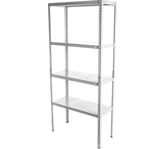 Стеллаж Практик MS Standart 160KD/70x30/4 пол.:4 разборная 1600x700x300мм серый S24099023402