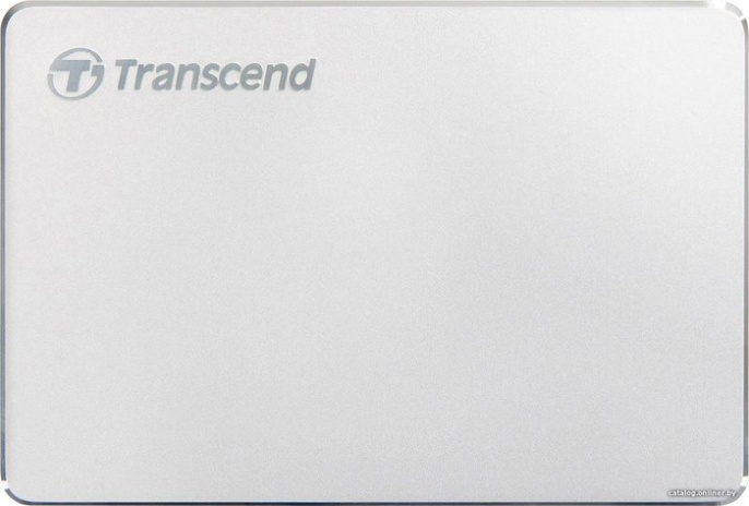 Внешний накопитель Transcend StoreJet 25C3S TS1TSJ25C3S 1TB HDD, USB 3.2 Gen1 (5 Гбит/с), 2.5", металл, цвет серебристый