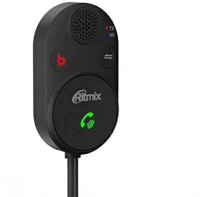 Автомобильный FM-модулятор Ritmix BTR-200 черный BT USB (80002461)