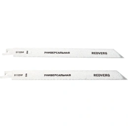 Полотно для сабельной пилы S1122VF BIM (по дереву, металлу, пластику, 255 мм, 2 шт.) REDVERG 6623578