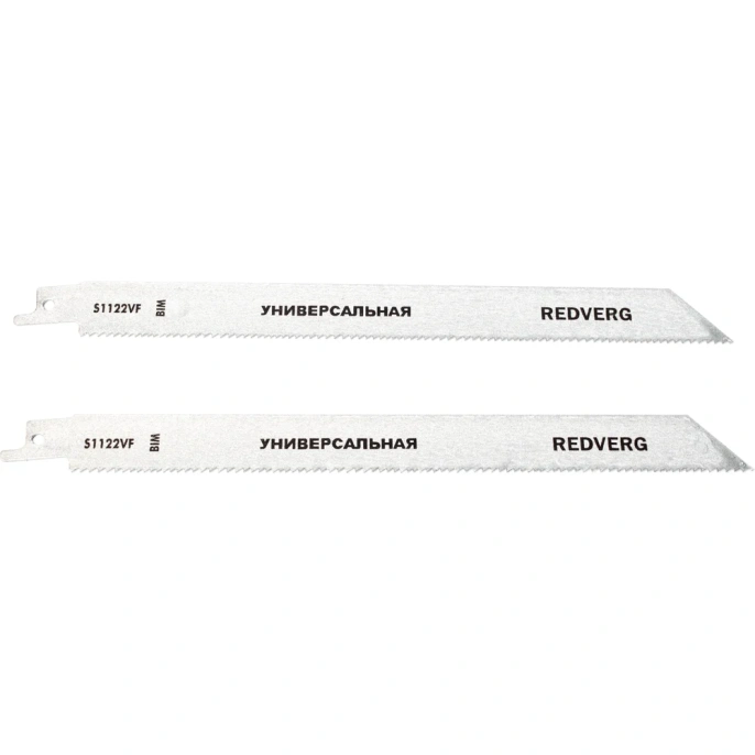 Полотно для сабельной пилы S1122VF BIM (по дереву, металлу, пластику, 255 мм, 2 шт.) REDVERG 6623578