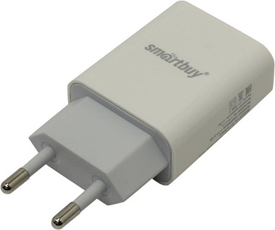 SmartBuy SBP-2011 Зарядное устройство USB (Вх. AC100-240V  Вых.  DC5V 10W  2xUSB)
