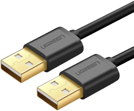 Кабель UGREEN US102 10310 USB 2.0 A Male to A Male Cable. Длина: 1,5м. Цвет: черный