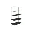 Металлический стеллаж BRABIX "ГРАФИТ MS KD-180/50-5", лофт, 1850x1000x500 мм, 5 полок 291270