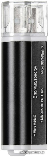 Устройство чтения карт памяти USB2.0 Buro BU-CR-3101 черный