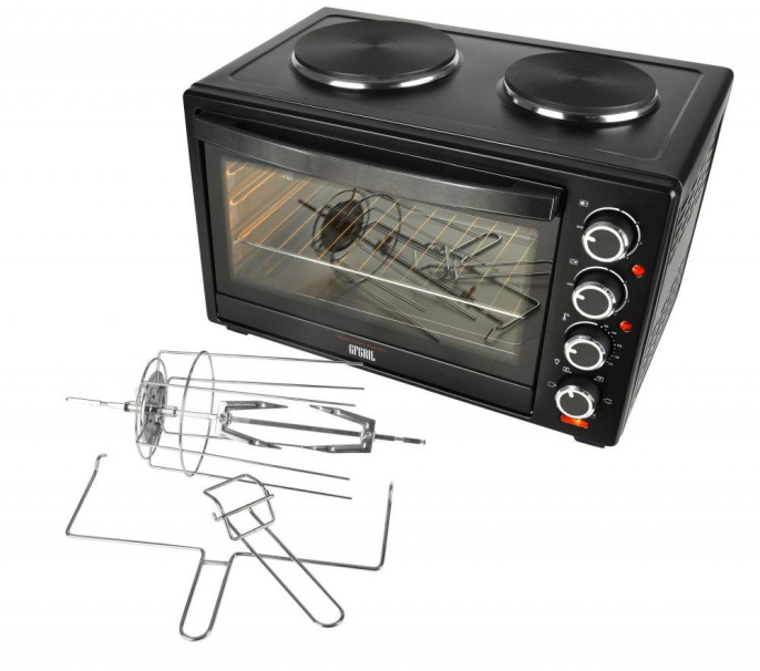 Мини-печь GFGril GFO-40 HOT PLATES 38л. 1600Вт черный