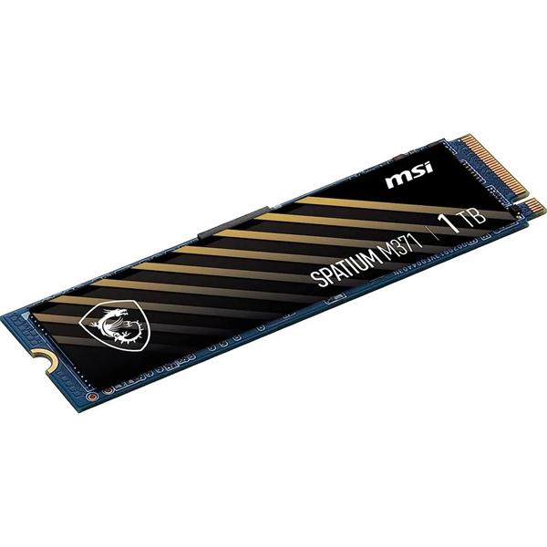 Твердотельный накопитель MSI SSD SPATIUM M371, 1000GB, M.2 22x80mm , NVMe, PCIe 3.0 x4, 3D TLC, R/W 2350/1700, IOPs 90 000/280 000, TBW 210, DWPD 0.12 5 лет S78-440L870-P83