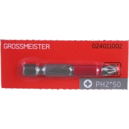 Бита PH2, 50 мм для шуруповерта GROSSMEISTER 024011002