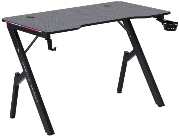 Игровой стол Defender Ino подвес кружк+гарн,черн,МДФ,RGB 64074