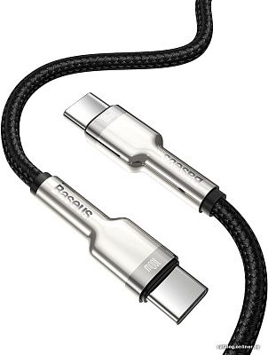 Кабель USB2 Type-C Baseus CATJK-C01 Type-C to Type-C 100W 1m Black (Cafule Series Metal Data Cable)