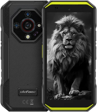 Телефон Ulefone Armor X32 Pro 8GB/256GB (черный/зеленый) 5.65” 90Hz 1440x720/MTK 6300/5G/And14/64+25+2/16MP/5500mAh (6975326669757)