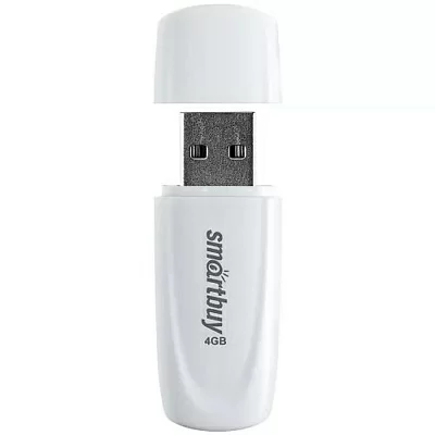 Флешка Smartbuy USB Drive 4GB Scout White (SB004GB2SCW)