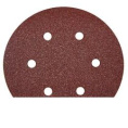Круг шлифовальный ЗУБР "МАСТЕР" 35566-150-040 универсальный, из абразивной бумаги на велкро основе, 6 отверстий, Р40, 150мм, 5шт