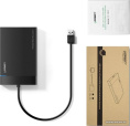 Бокс внешний для жесткого диска Ugreen US221 (30847) 2.5 Inch Hard Drive Box с кабелем USB 3.0. Длина кабеля: 30 см. Цвет: черный 30847_