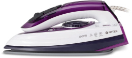 Дорожный утюг Vitek VT-8305,  с паровым ударом,  1000Вт,  белый и фиолетовый