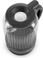 Чайник электрический Polaris PWK 0701CGL 1.5л. 2200Вт графит корпус: стекло/пластик