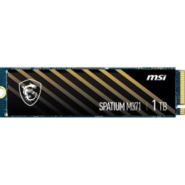 Твердотельный накопитель MSI SSD SPATIUM M371, 1000GB, M.2 22x80mm , NVMe, PCIe 3.0 x4, 3D TLC, R/W 2350/1700, IOPs 90 000/280 000, TBW 210, DWPD 0.12 5 лет S78-440L870-P83