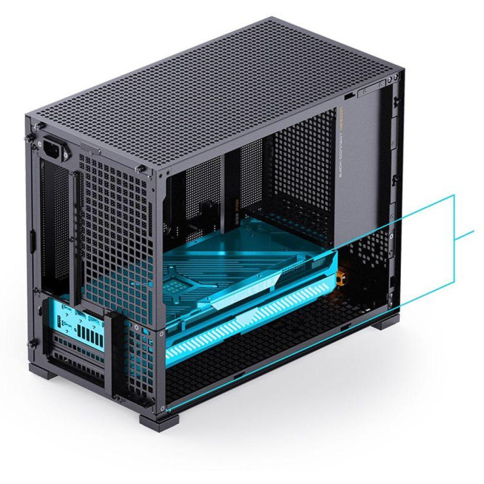Корпус без блока питания Case JONSBO D32 PRO, Mini-Tower, TG, no fan, 2xUSB-A 3.2 + 1xUSB-C 3.2, mATX, mDTX, mITX Black (D32 PRO BLACK)