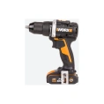 Аккумуляторная бесщёточная дрель-шуруповерт WORX 20В, 60Нм, бесщеточная, 2Ач х2, ЗУ, кейс WX102