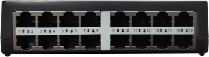 Неуправляемый коммутатор Origo OS1116/A1A настольный/настенный, матрица 3.2 Гбит/с, 2.52 Mpps, 16x100Mbit