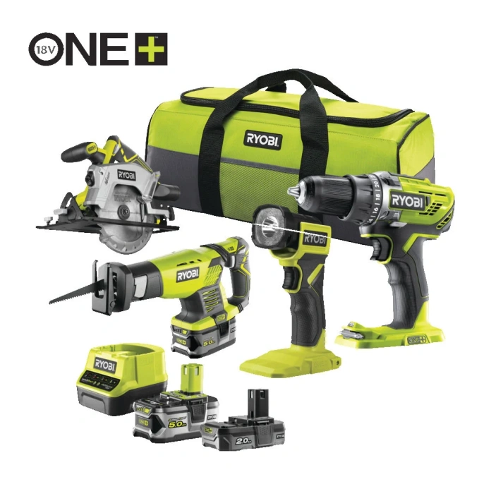 Набор из 4 инструментов Ryobi RCK184-252S 18В 5133005692