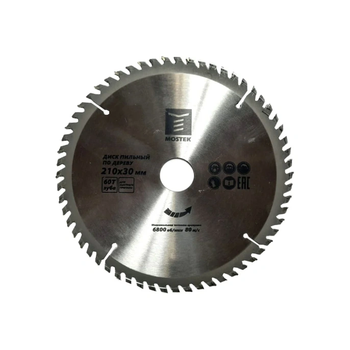 Диск пильный по дереву 210x30/20 мм, 60Т MOSTEK 1721060