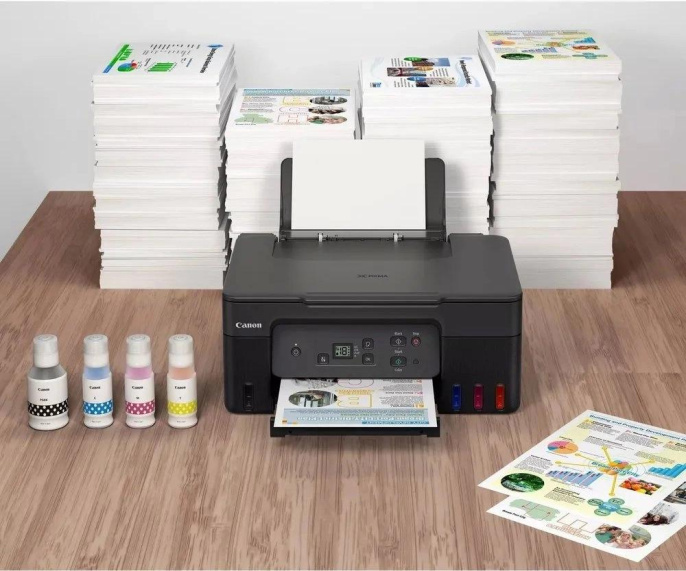 МФУ струйное Canon Pixma G2470 цветная печать, A4, с СНПЧ, черный [5804c009]