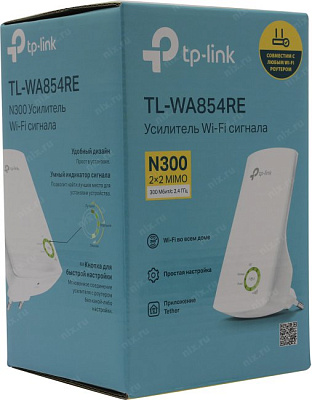 Точка доступа TP-LINK TL-WA854RE Wireless N Range Extender ( 802.11b/g/n 300Mbps)