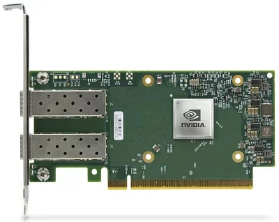 Сетевая карта Mellanox. ConnectX®-6 Dx EN adapter card, 100GbE, Dual-port QSFP56, PCIe 4.0 x16, Crypto and Secure Boot, Tall Bracket