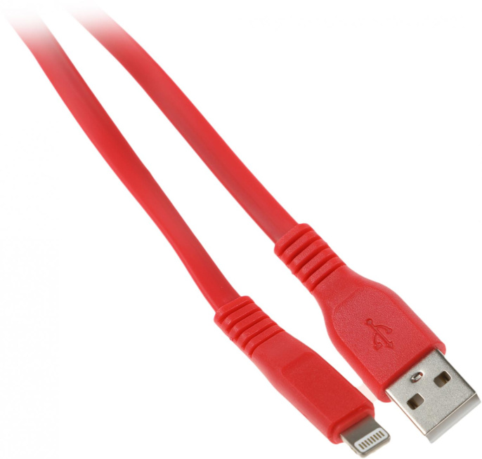 Кабель PREMIER 6-703RL45 2.0R,  Lightning (m) -  USB (m),  2м,  красный