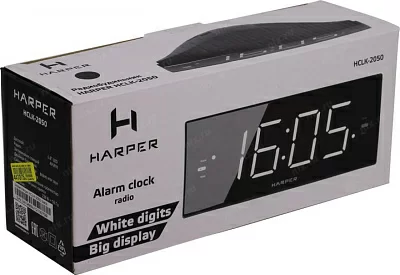 HARPER HCLK-2050 Радиобудильник (FM/AM 1.8 LED 2xAAA/220V)