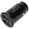 Cablexpert Автомобильное зарядное устройство 12Вт, 2.4А, 2xUSB, черный, пакет MP3A-UC-CAR21
