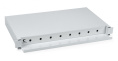 Cabeus ODF-19-8-ST Кросс бокс оптический 19" на 8 ST(FC) со сплайс-кассетой, выдвижной (без пигтейлов и проходных адаптеров)