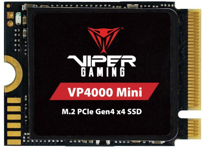 SSD накопитель Patriot VP4000 Mini 500ГБ, M.2 2230, PCIe 4.0 x4, NVMe, M.2 [vp4000m500gm23]