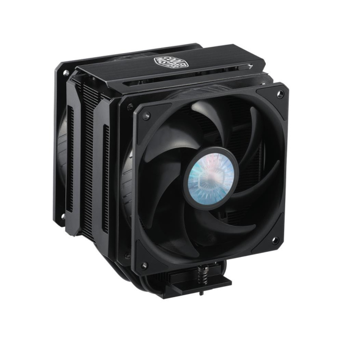 Кулер для процессора Cooler Master MasterAir MA612 Stealth 220W, 4-pin, 158mm, tower, Al/Cu/Ni, fans: 2x120mm/62CFM/27dBA/1800rpm, 1700/1200/115X/2066/2011-V3/2011/AM5/AM4/AM3/AM3+/AM2/AM2+/FM2/FM2+/FM1 MAP-T6PS-218PK-R1