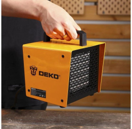 Электрическая тепловая пушка DEKO DKIH3400, 3.4кВт, оранжевый [080-1013]