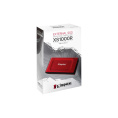 2ТБ Внешний диск SSD Kingston XS1000 SXS1000R/2000GA, USB 3.2 Gen 2, запись - 1000МБ/с, чтение - 1050МБ/с, красный