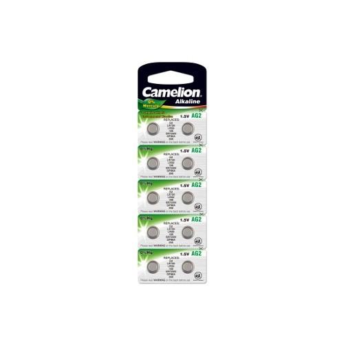 Camelion G 2 BL-10 Mercury Free AG2-BP10 0%Hg , 396A/LR726/196 батарейка для часов 10 шт. в уп-ке
