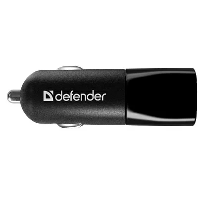 Defender ECA-24 Автомобильное зарядное уст-во USB (Вх. DC12-24V Вых. DC5V 12W 2xUSB)