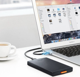 Бокс внешний для жесткого диска UGREEN CM237 60353 USB 3.0 To 2.5'' SATA Hard Driver Enclosure. Цвет: черный (60353_)