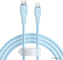 Кабель Baseus P10355701311-00 Pudding Series Fast Charging Cable Type-C to iP 20W 1.2m Galaxy Blue передача данных, питание устройств, скорость передачи: 480Mbps, материал: TPE