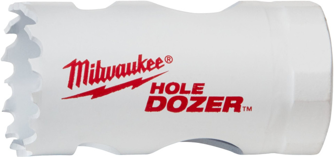 Коронка Milwaukee Hole Dozer 29мм (49560052) (пильная, рабочий диаметр: 29 мм, обрабатываемый материал: металл (алюминий, чугун, сталь), дерево (МДФ), пластик (ПВХ), гипсокартон, сэндвич-панель, рабочая длина: 41 мм)