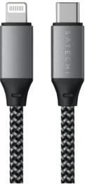 Кабель Satechi USB-C to Lightning Cable MFI 10 inch - Space Gray