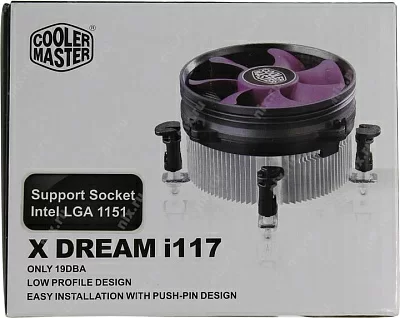 Охладитель Cooler Master RR-X117-18FP-R1 X Dream i117 (3пин 1155/775 19дБ1800об/минAl)