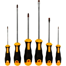Набор отверток профессиональных намагниченных 6 шт сталь S2 RAGE By VIRA 307664